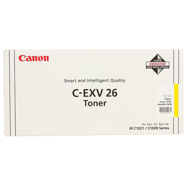 заправка картриджа Canon C-EXV26Y (1657B006)