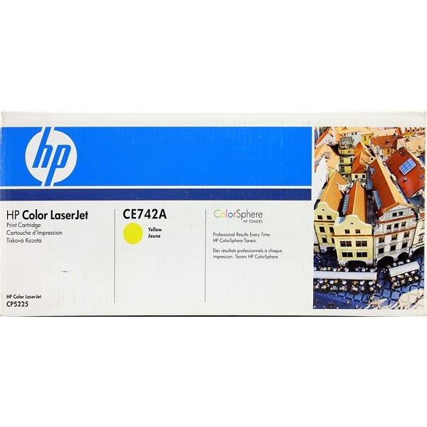 заправка картриджа HP CE742A