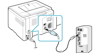 соединения проводов ПК с принтером